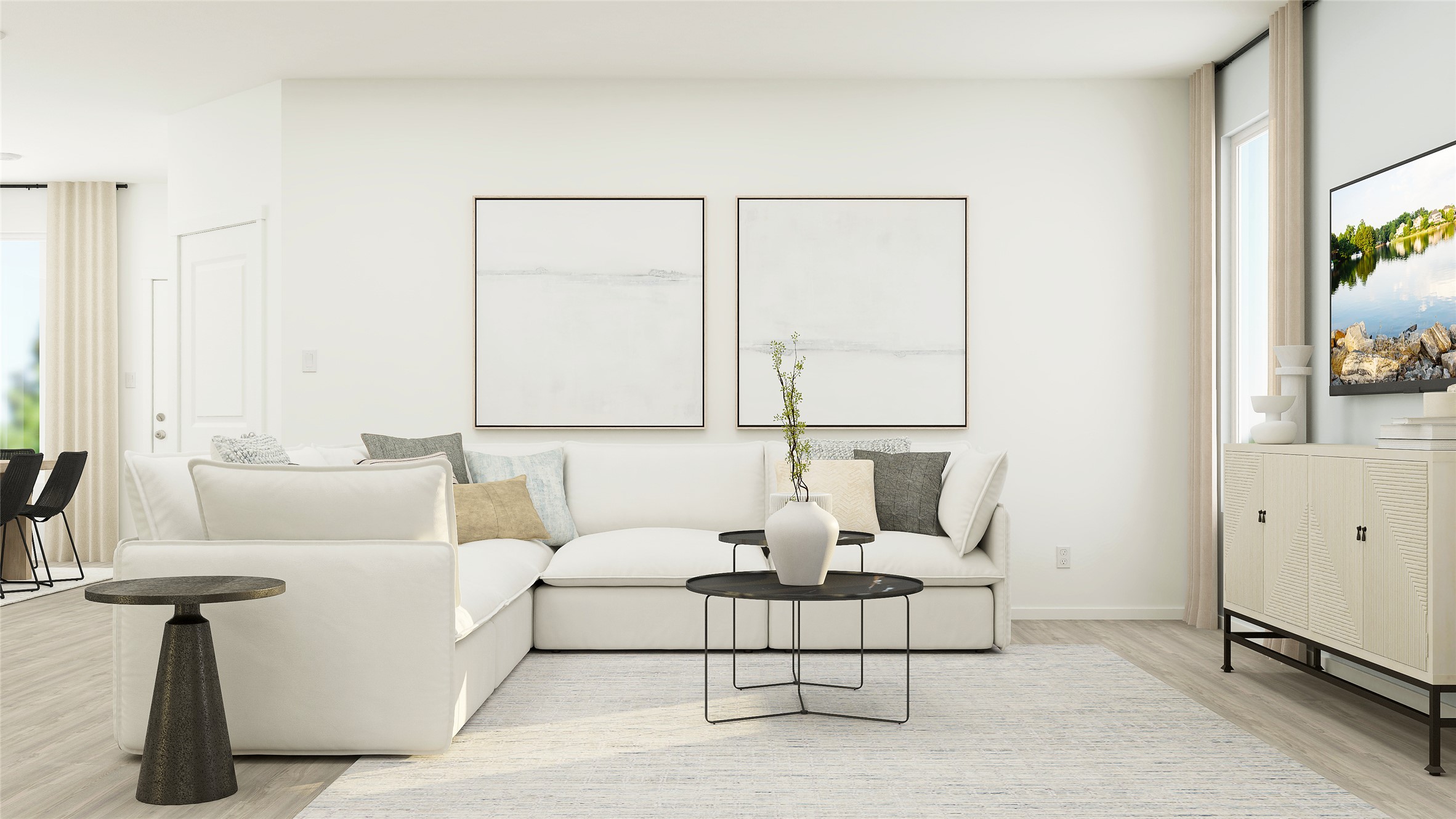 17911 Nashville Warbler Road Pflugerville, TX 78660 - Photo 10 of 22 a living room with furniture and a window