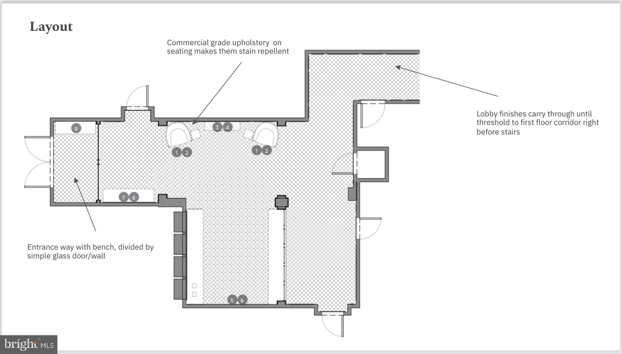 1669 Columbia Road Northwest, Unit 409 Washington, DC 20009 - Photo 47 of 47 New Lobby Floor Plan