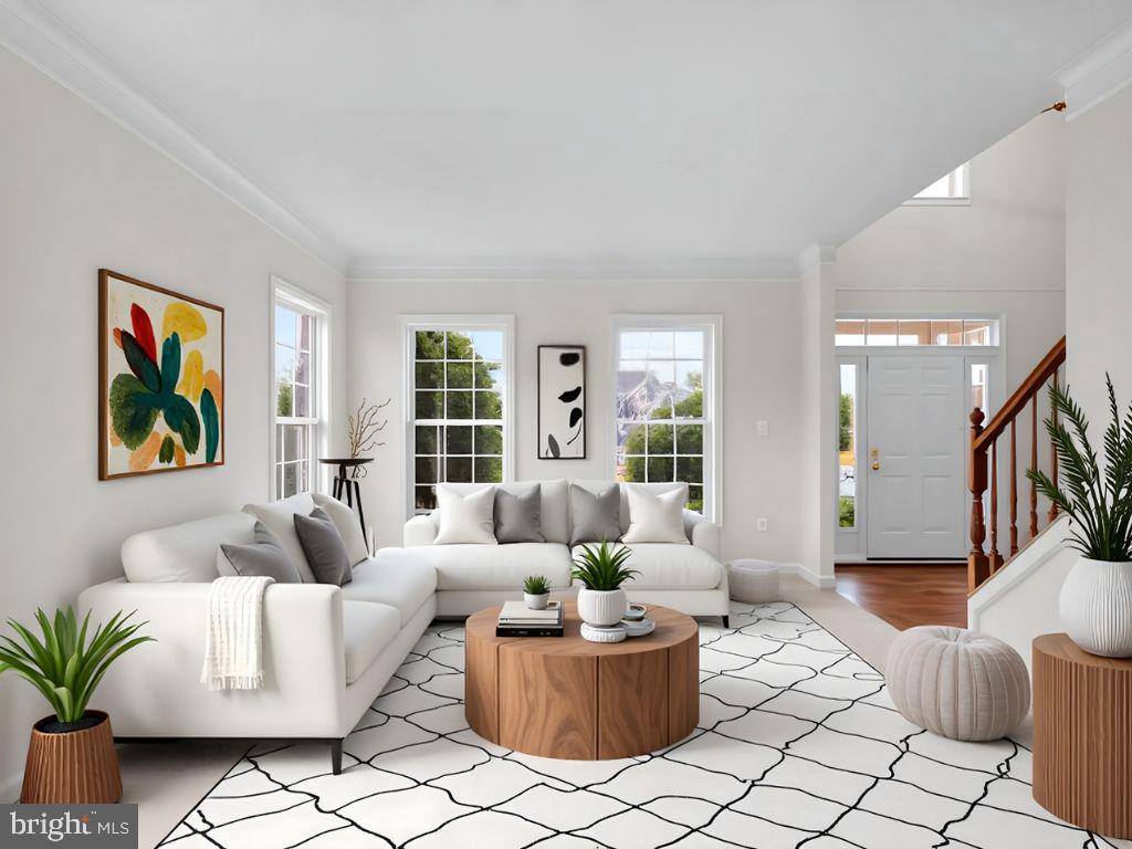 7604 Finglas Court Laurel, MD 20707 - Photo 2 of 48 a living room with furniture and a potted plant