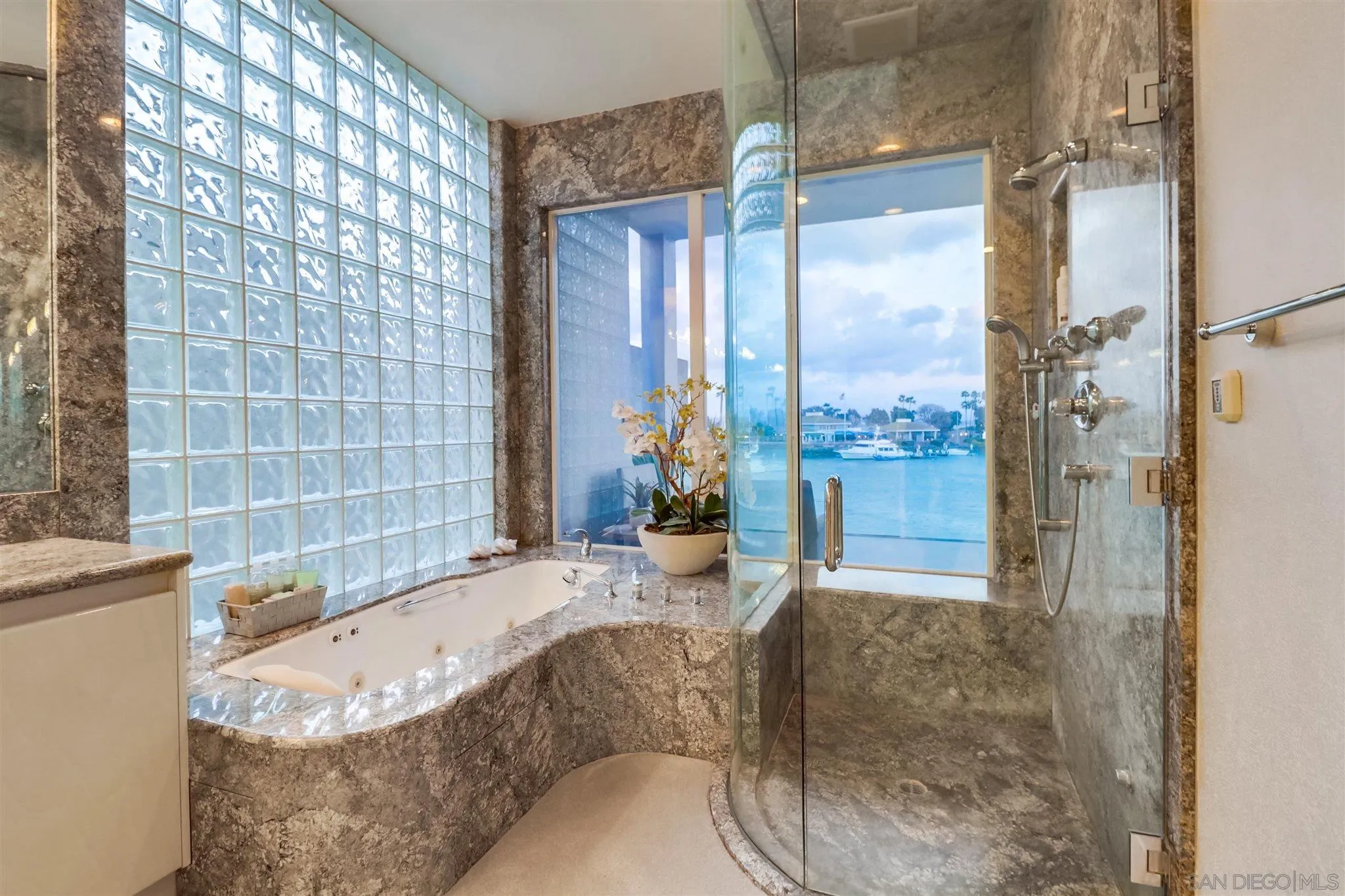 2 Green Turtle Road Coronado, CA 92118 - Photo 20 of 54 a view of a bathtub & door in a bathroom