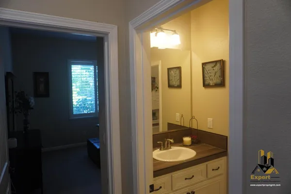 a kitchen with granite countertop lots of counter top space
