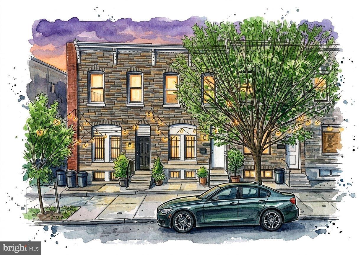 414 North Milton Avenue Baltimore, MD 21224 - Photo 2 of 17 a car parked in front of a brick house