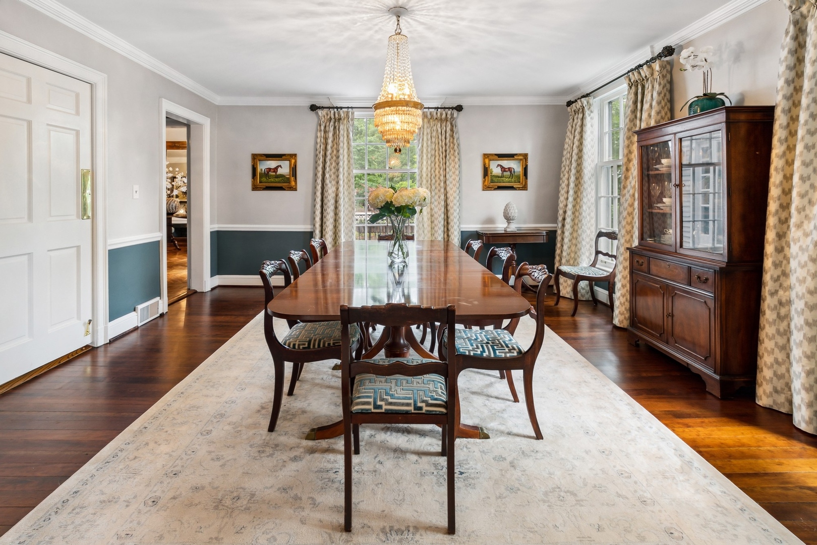 382 Ridge Avenue Winnetka, IL 60093 - Photo 17 of 43 a view of a dining room with furniture window and wooden floor