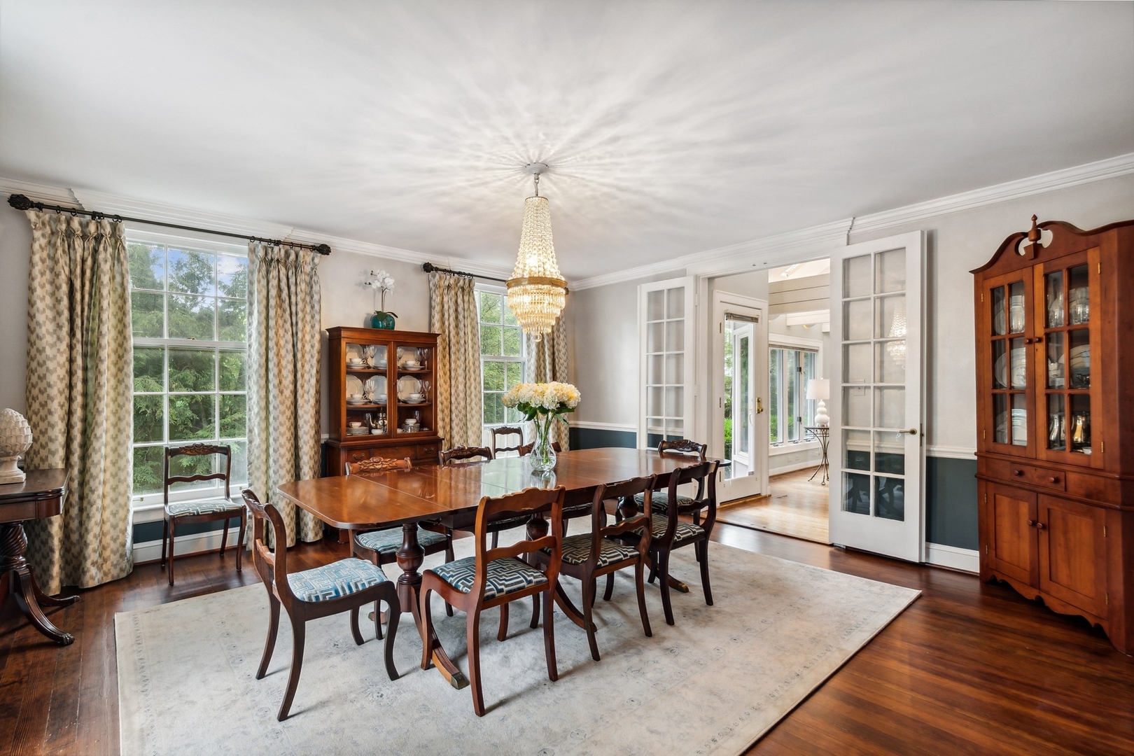 382 Ridge Avenue Winnetka, IL 60093 - Photo 18 of 43 a view of a dining room with furniture window and wooden floor