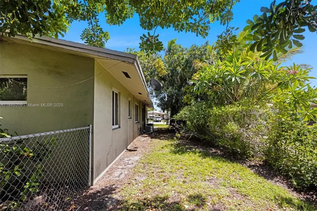 a backyard of a house