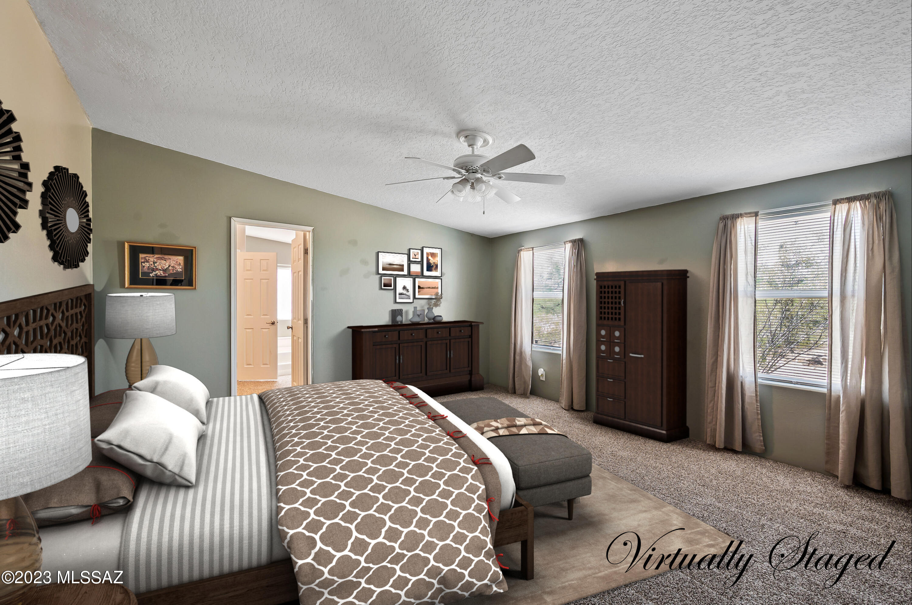 16915 West Sharps Road Marana, AZ 85653 - Photo 24 of 42 15-Primary Bedroom - Staged