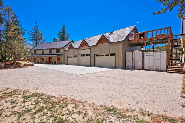 a front view of a building with street view