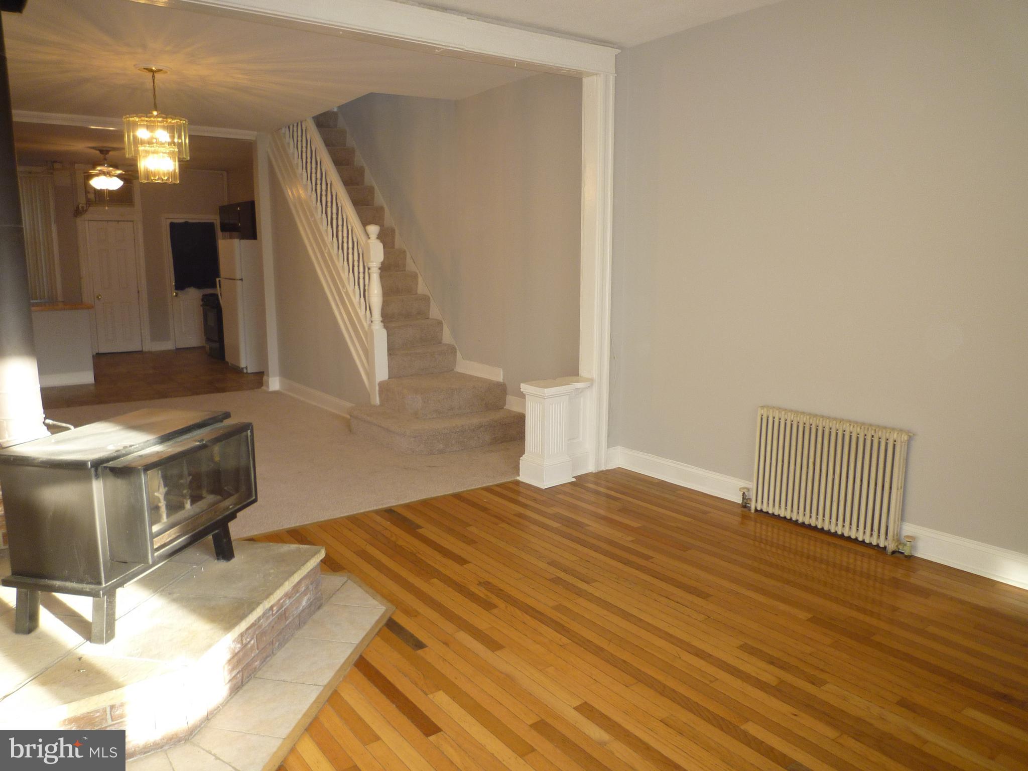 4109 Falls Road Baltimore, MD 21211 - Photo 4 of 45 Open Plan 1st Floor - LR w/Wood Burning Fireplace