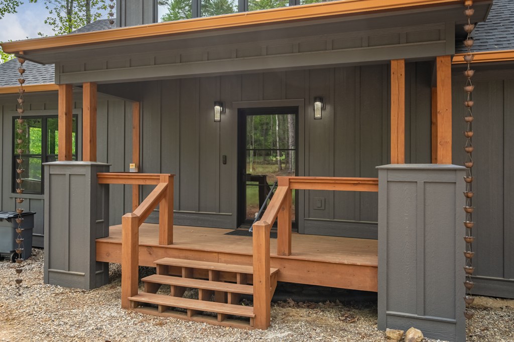 1220 Sunset Road Epworth, GA 30541 - Photo 42 of 46 a view of backyard with deck and wooden floor