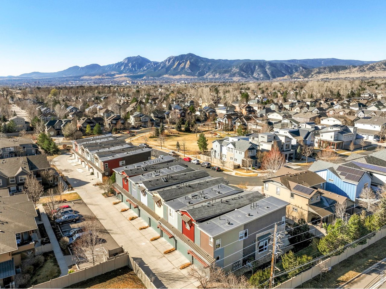 4190 Longview Lane Boulder, CO 80301 - Photo 28 of 29 an aerial view of a house with a ocean view