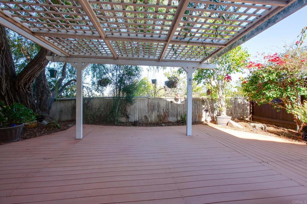 1521 Flair Encinitas Drive Encinitas, CA 92024 - Photo 26 of 45 a backyard of a house with wooden floor