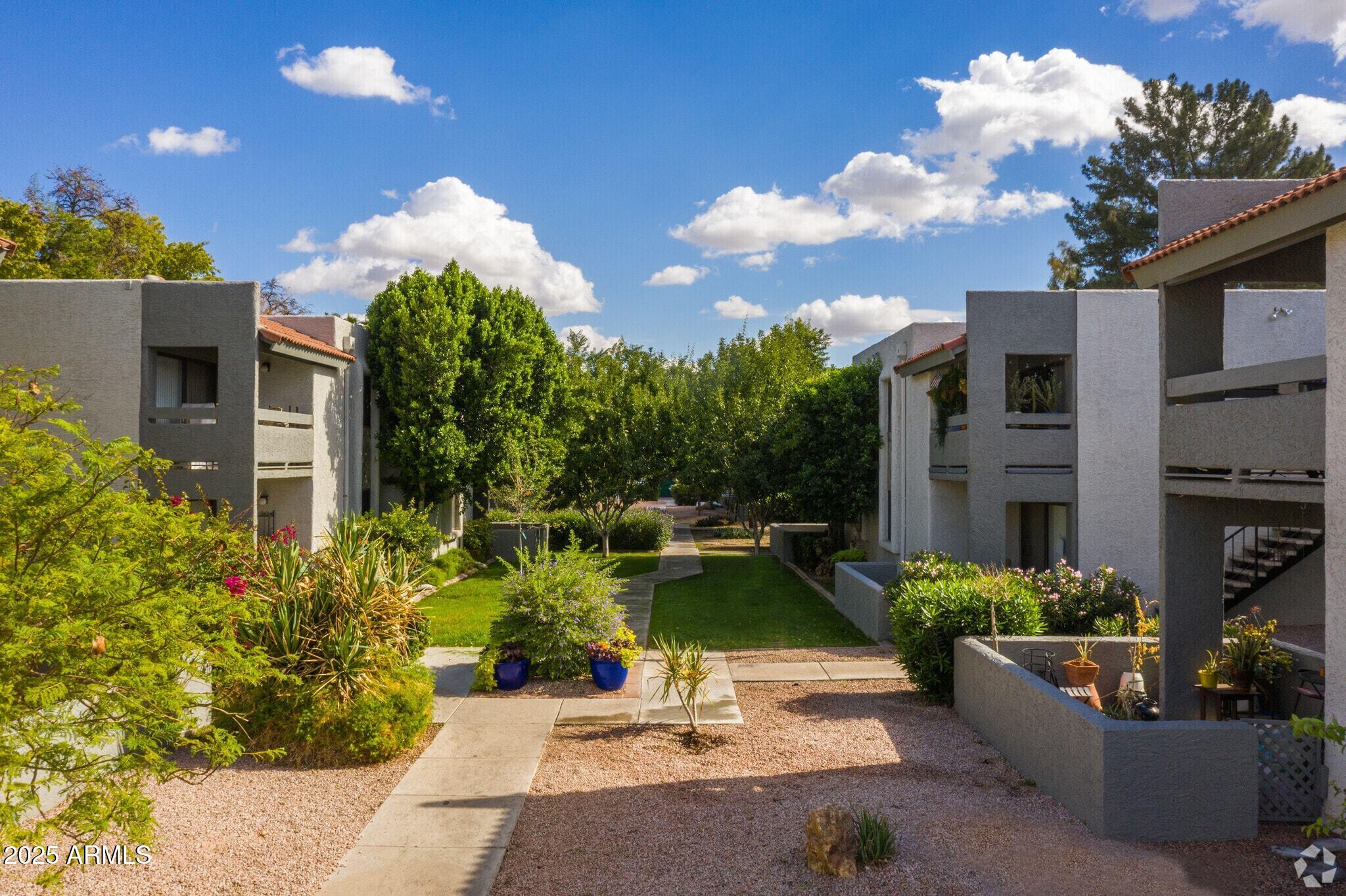 6505 East Osborn Road, Unit OFC Scottsdale, AZ 85251 - Photo 8 of 11 a view of a patio with couches table and chairs and potted plants