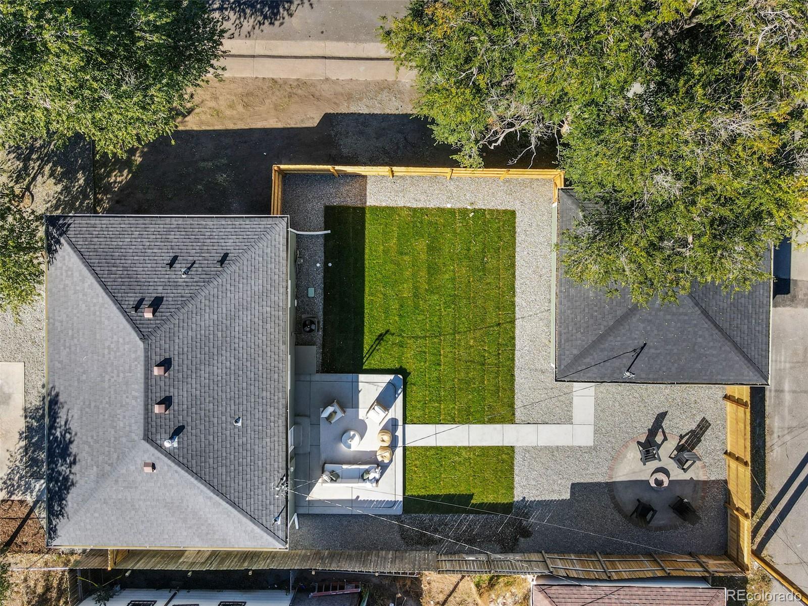 990 Tennyson Street Denver, CO 80204 - Photo 23 of 29 an aerial view of a house with yard