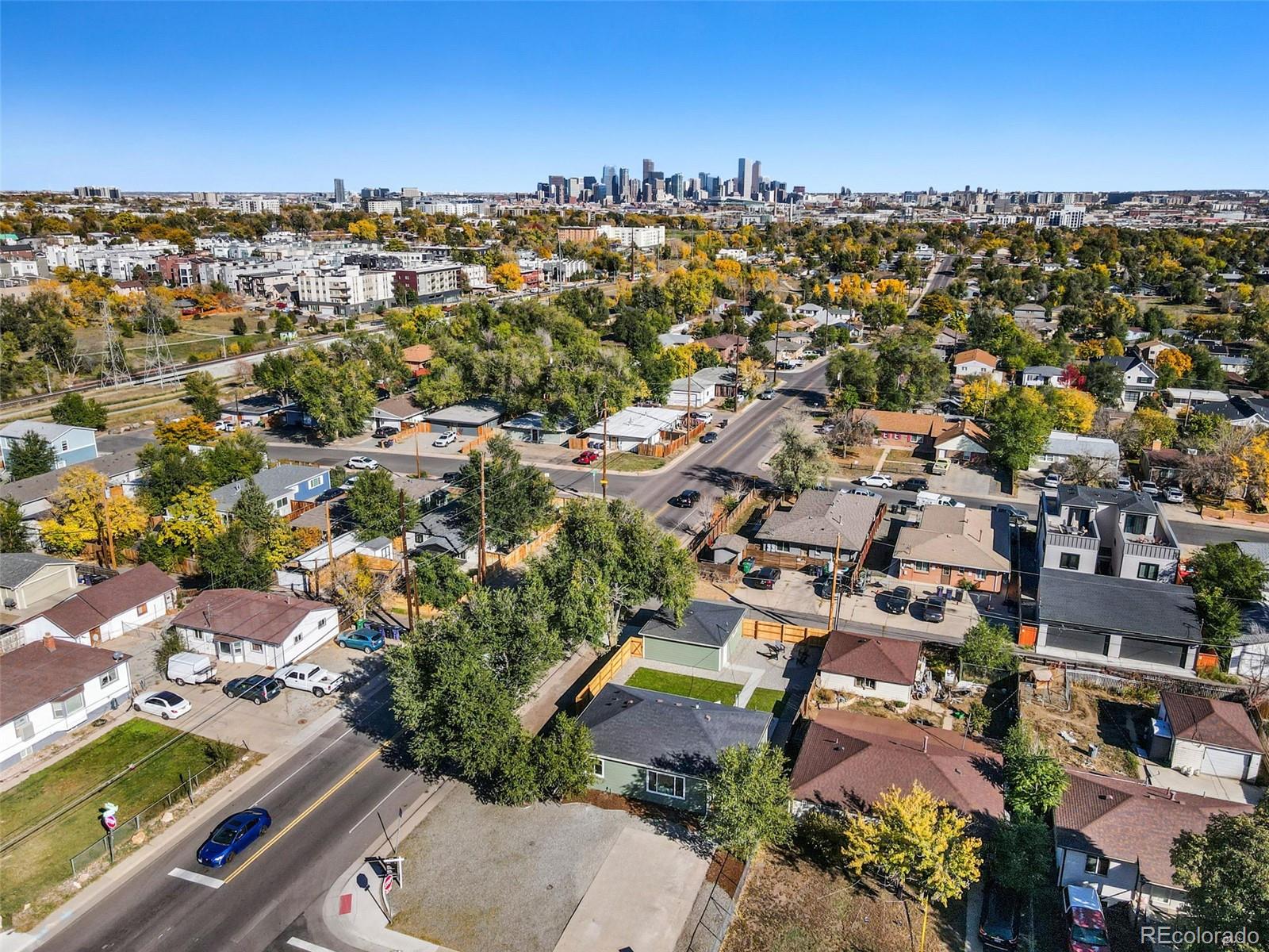 990 Tennyson Street Denver, CO 80204 - Photo 26 of 29 an aerial view of residential houses with city view