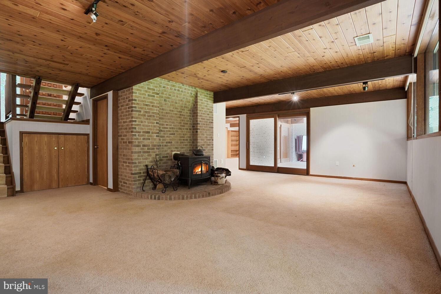 1017 Towlston Road McLean, VA 22102 - Photo 40 of 56 Brick Accent Wall + Wood Stove in Family Rom