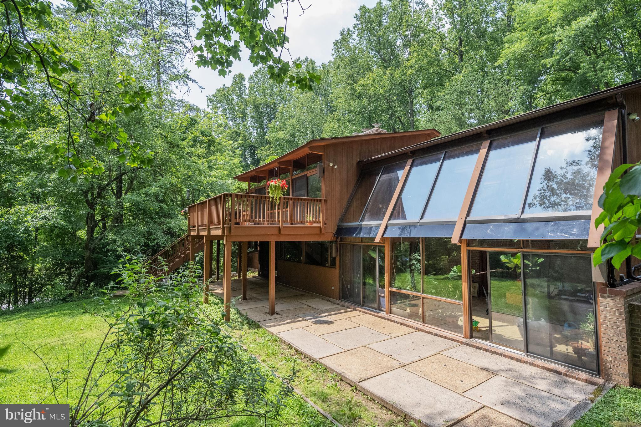 1017 Towlston Road McLean, VA 22102 - Photo 52 of 56 Timber & Concrete Patio Across Rear of Home