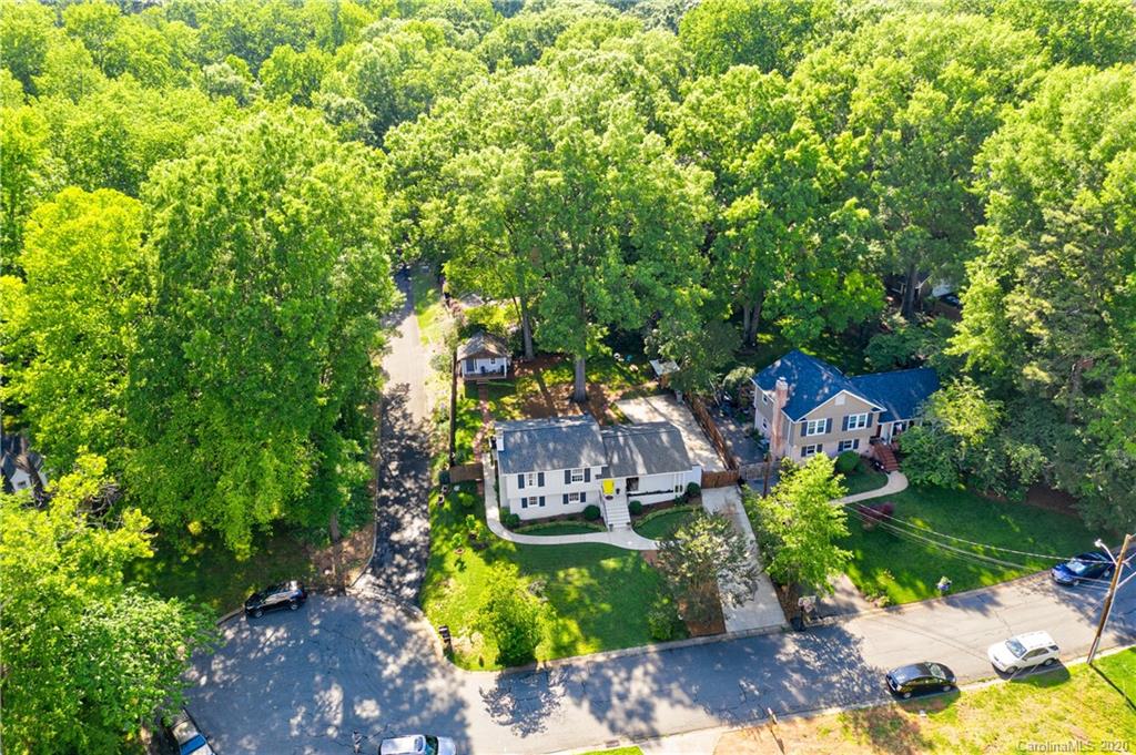7026 Morganford Road Charlotte, NC 28211 - Photo 3 of 35 an aerial view of a house with a garden statue