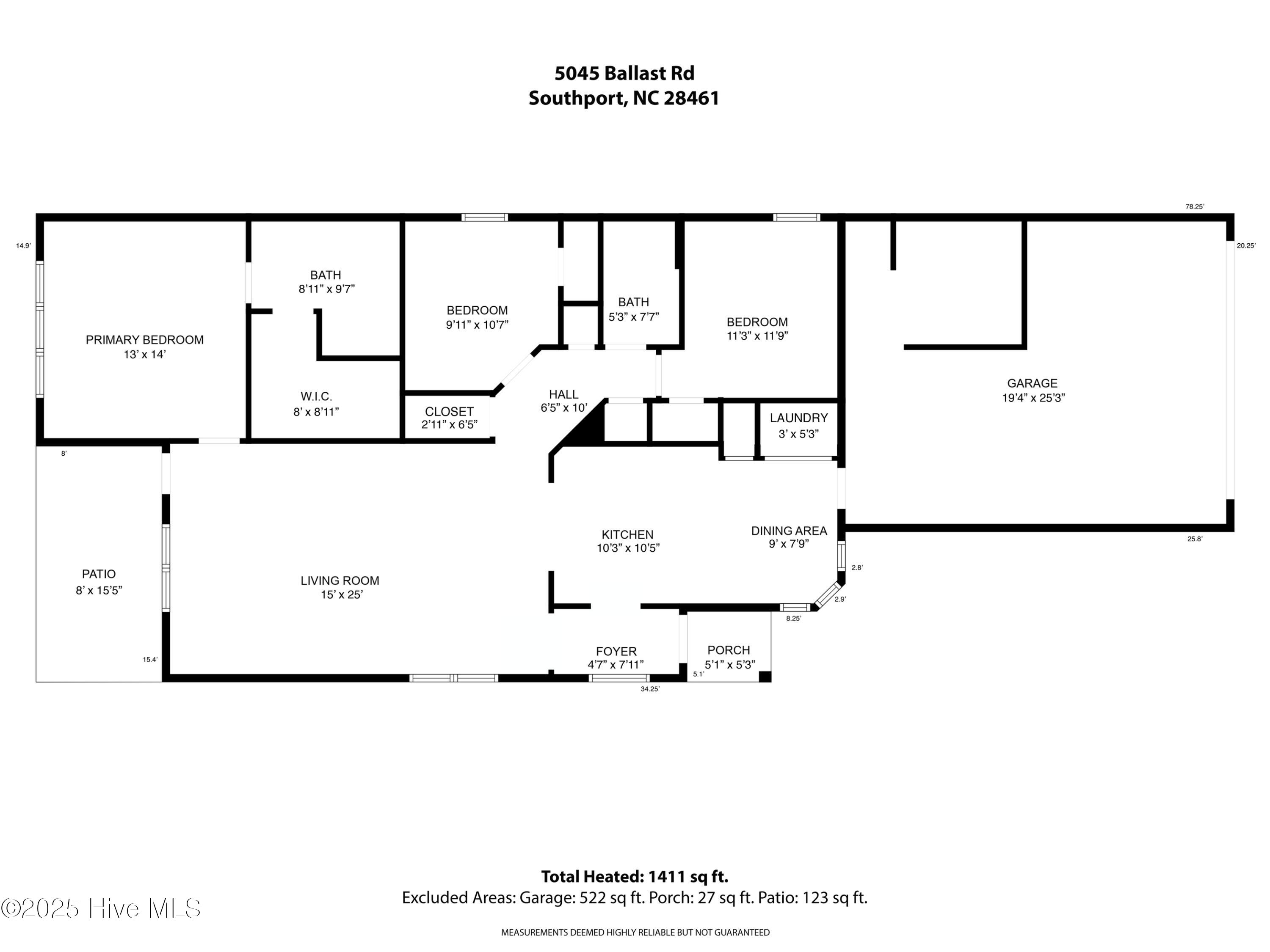 5045 Ballast Road Southport, NC 28461 - Photo 55 of 55 mls-Floorplan for 5045 Ballast Rd