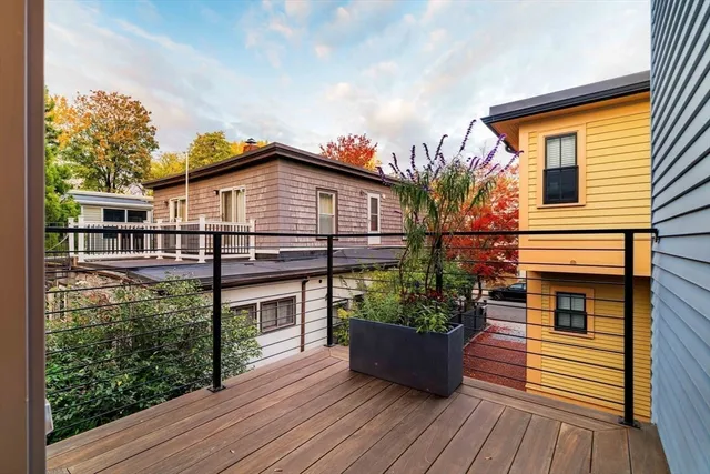 a house view with a seating space