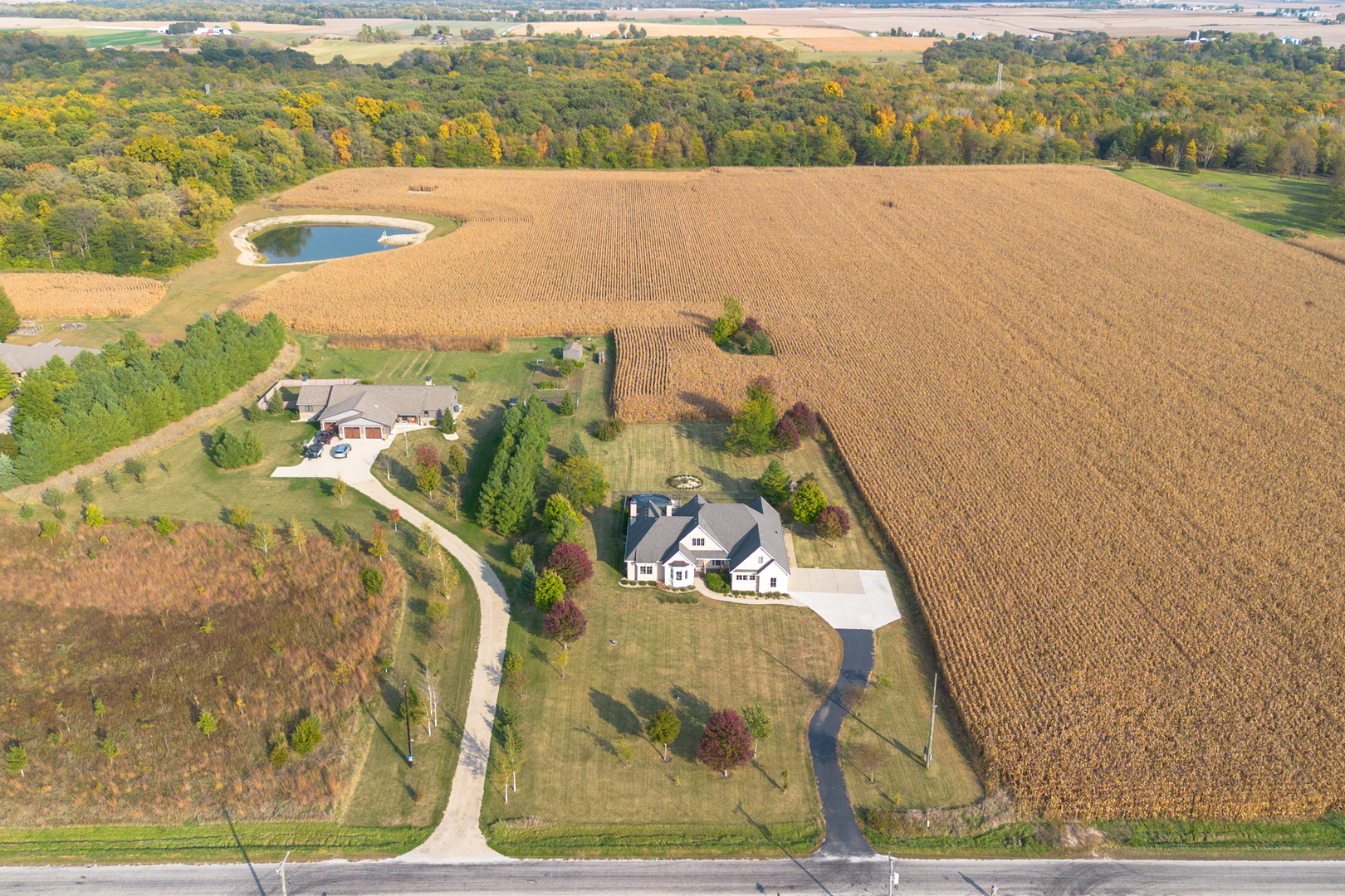 2138 East 550th Road Oglesby, IL 61348 - Photo 7 of 50 an aerial view of a house with a yard
