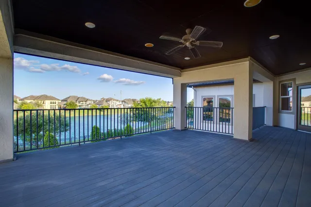 a view of a roof deck