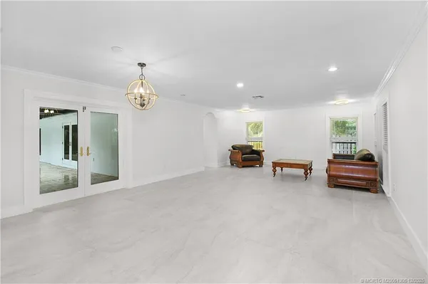 a room with furniture and a couch