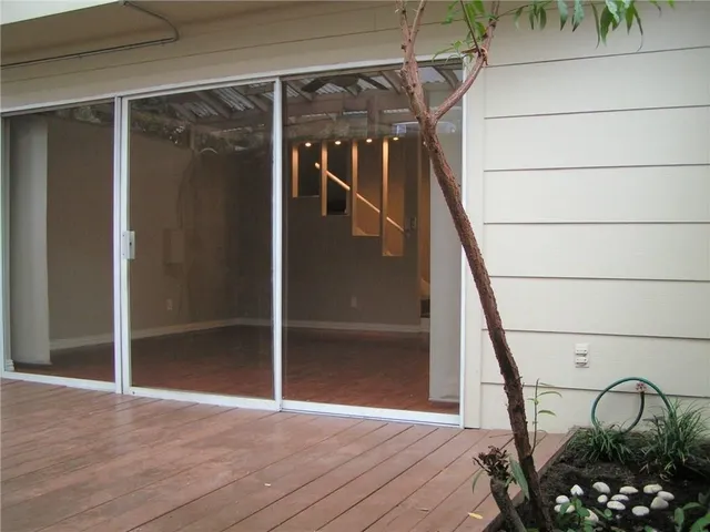 a house view with a outdoor space