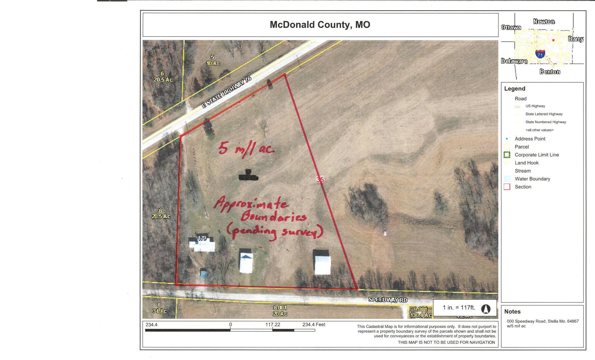 0 Speedway Road Stella, MO 64867 - Photo 5 of 28 000 Speedway Rd Aerial