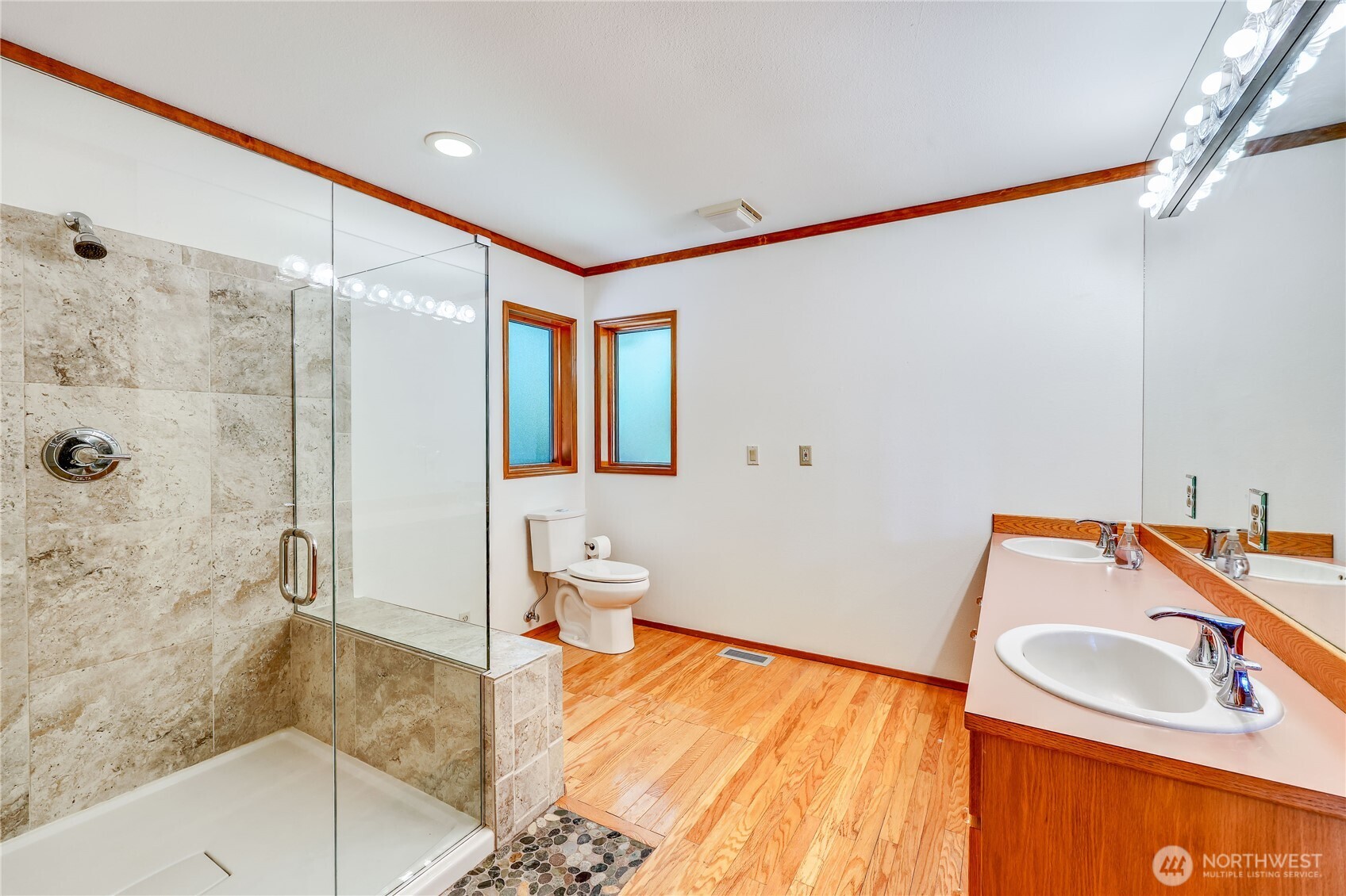 11 Bishop Hill Road Chimacum, WA 98325 - Photo 18 of 34 a bathroom with a sink and a shower