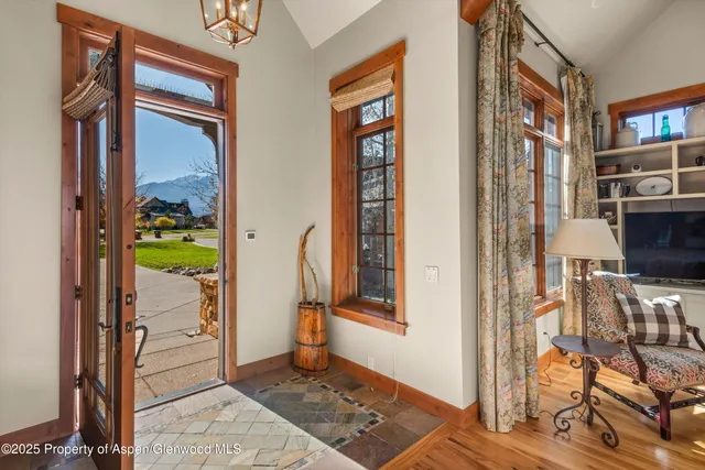 a view of an entryway door