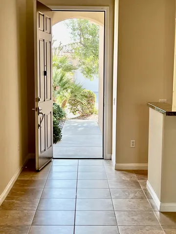 a view of front door