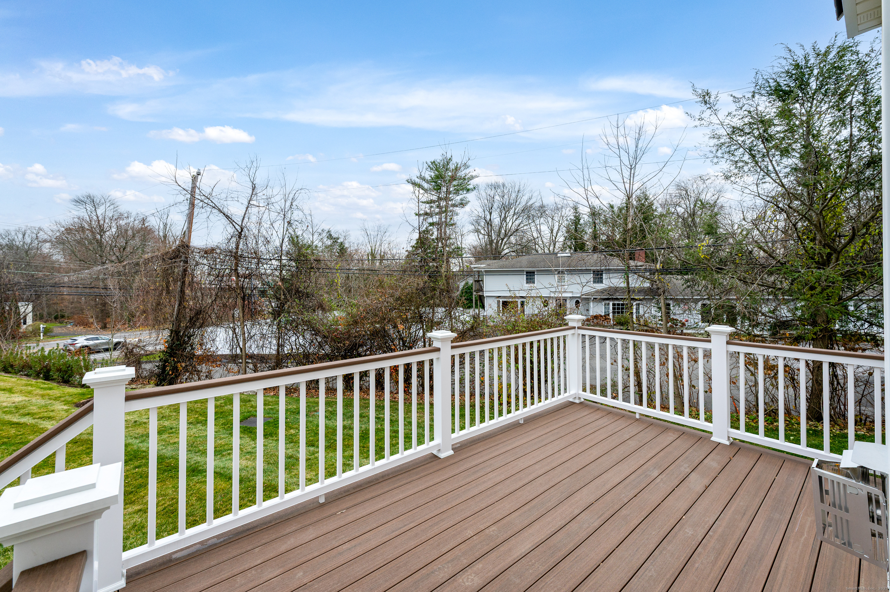 12 Walnut Ridge Court Stamford, CT 06905 - Photo 25 of 32 a view of a wooden roof deck