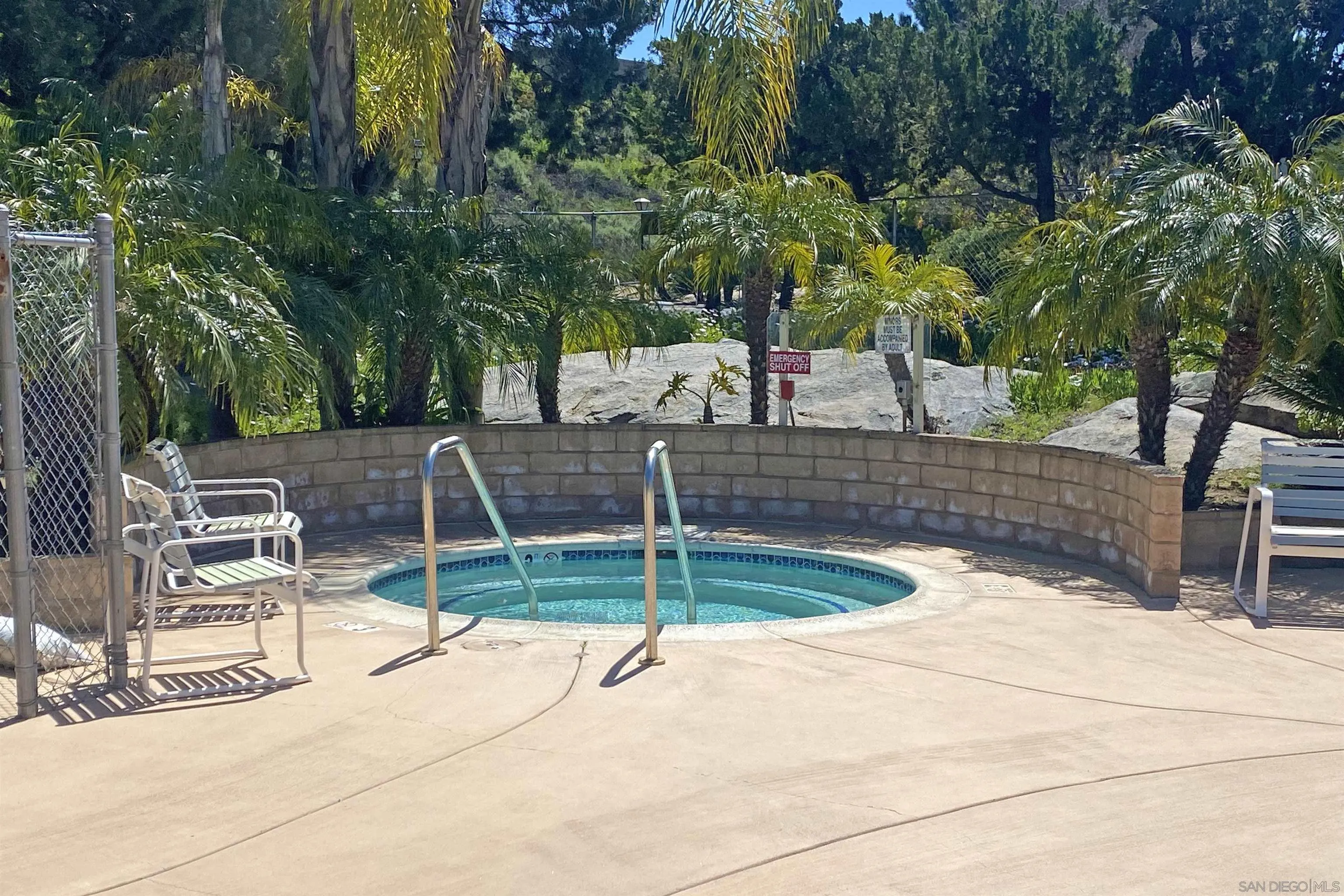 4747 Oak Crest Road, Unit 19 Fallbrook, CA 92028 - Photo 53 of 53 a view of backyard with swimming pool and seating space