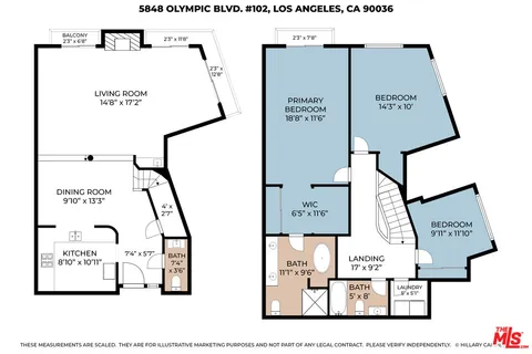 $1,099,000 | 5848 West Olympic Boulevard, Unit 102, Los Angeles, CA 90036