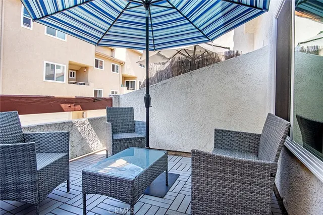 a view of outdoor seating