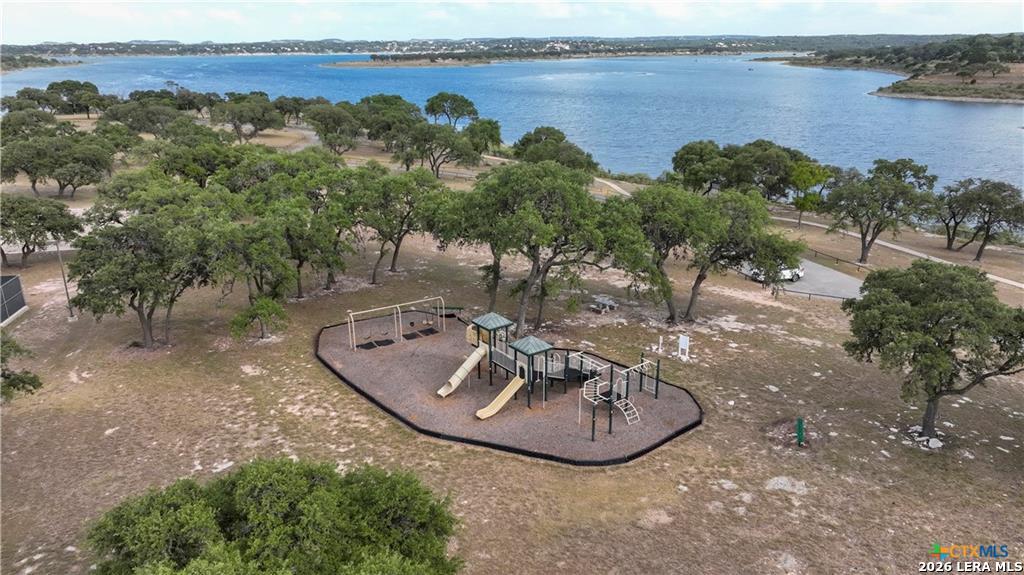 523 Mystic Parkway Spring Branch, TX 78070 - Photo 3 of 15 an aerial view of a house with outdoor space and lake view