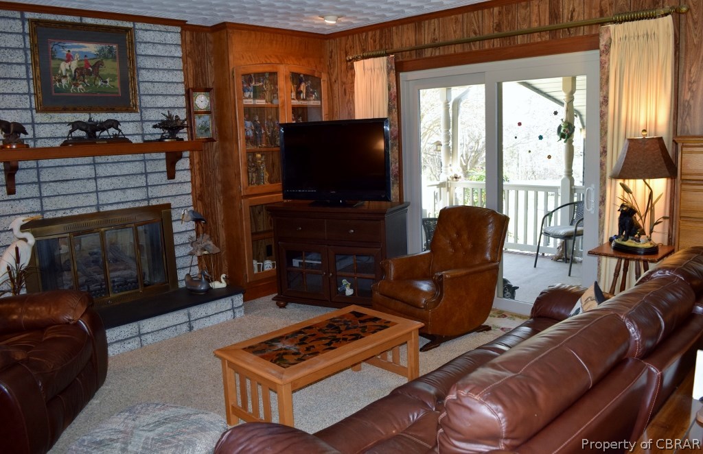 4288 Cedar Bush Road Hayes, VA 23072 - Photo 16 of 48 Private Master Suite sitting area. Sliding glass doors lead to private porch/entrance.