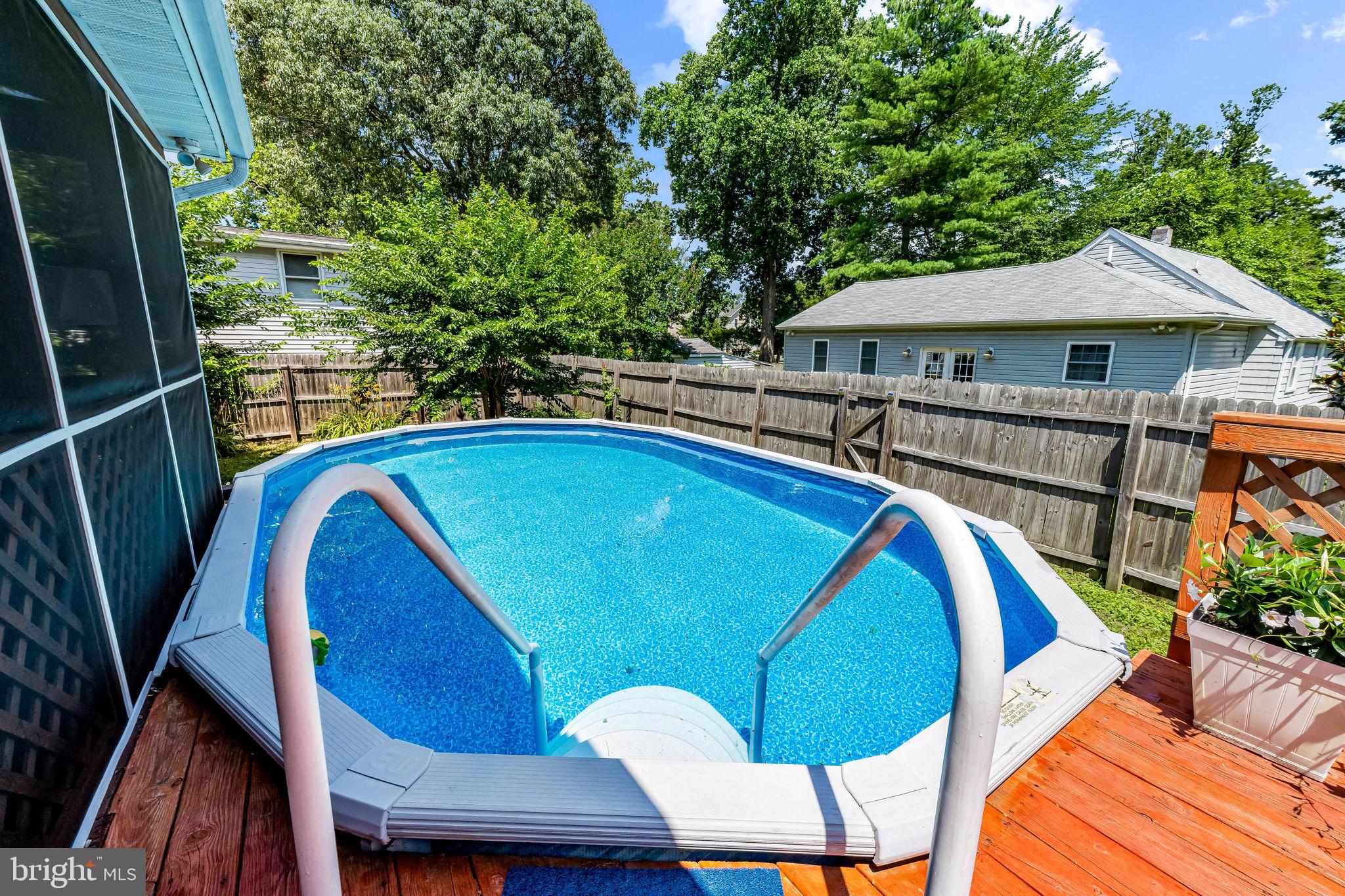 731 McCann Road Severna Park, MD 21146 - Photo 40 of 46 Rear Yard - Above Ground Pool