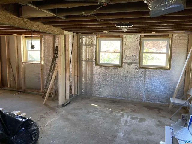 a view of a balcony with an outdoor space