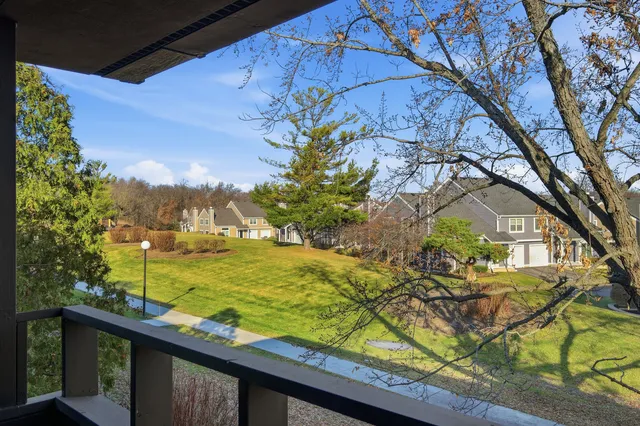 a view of a yard with an outdoor space