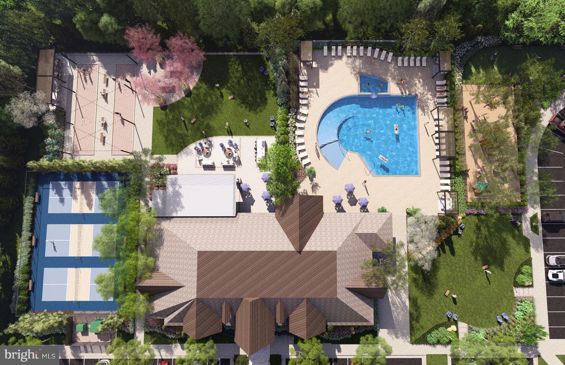 6117 Azurite Way Haymarket, VA 20169 - Photo 42 of 60 Community Amenities: Aerial Clubhouse - Rendering