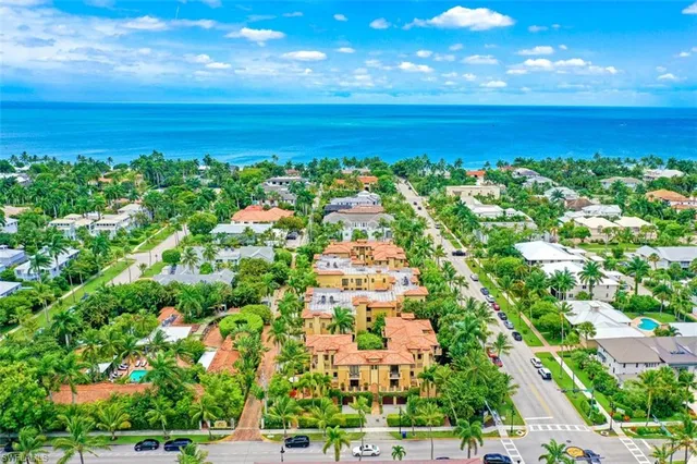 a view of yard with ocean view