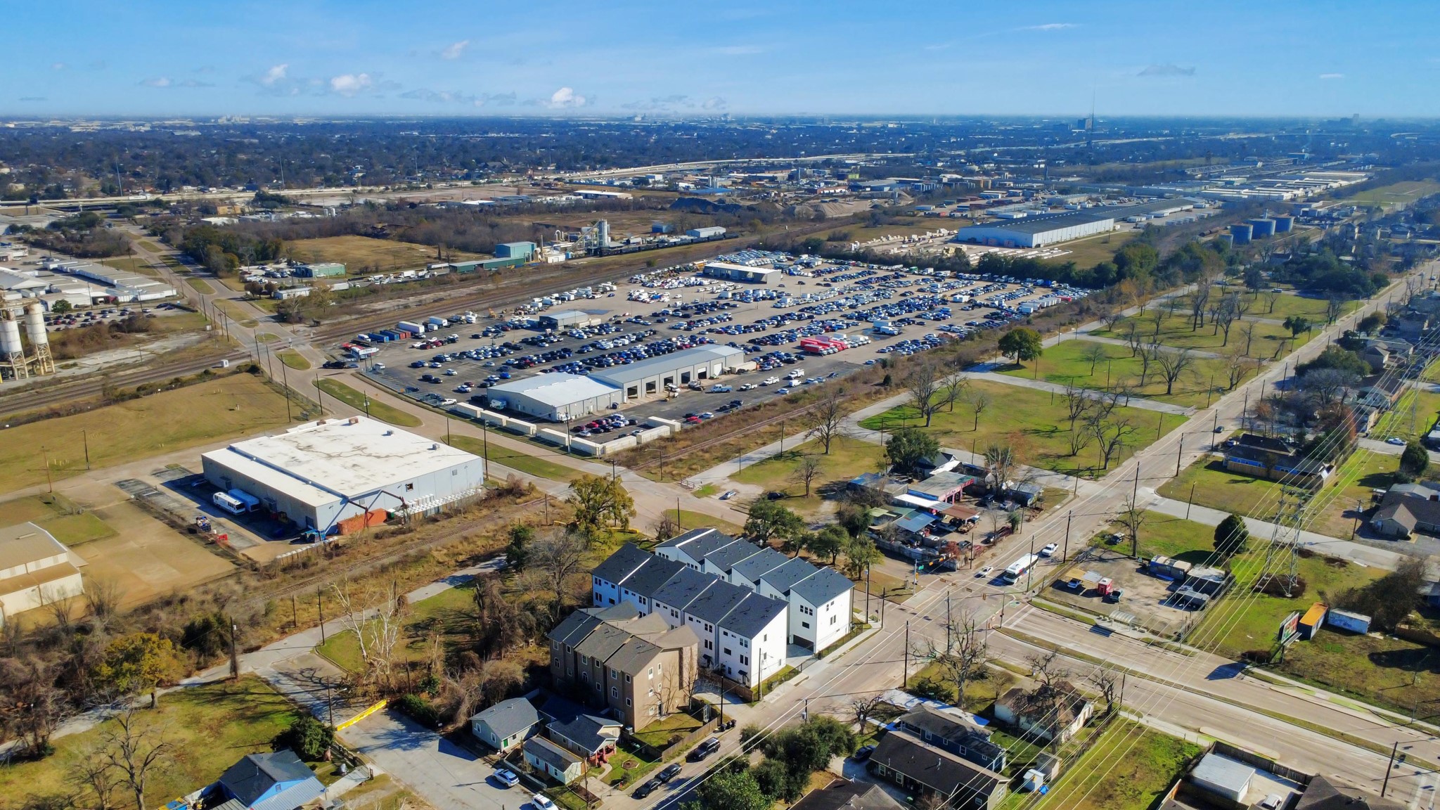 4804 Elysian Street, Unit B Houston, TX 77009 - Photo 42 of 49 an aerial view of a city