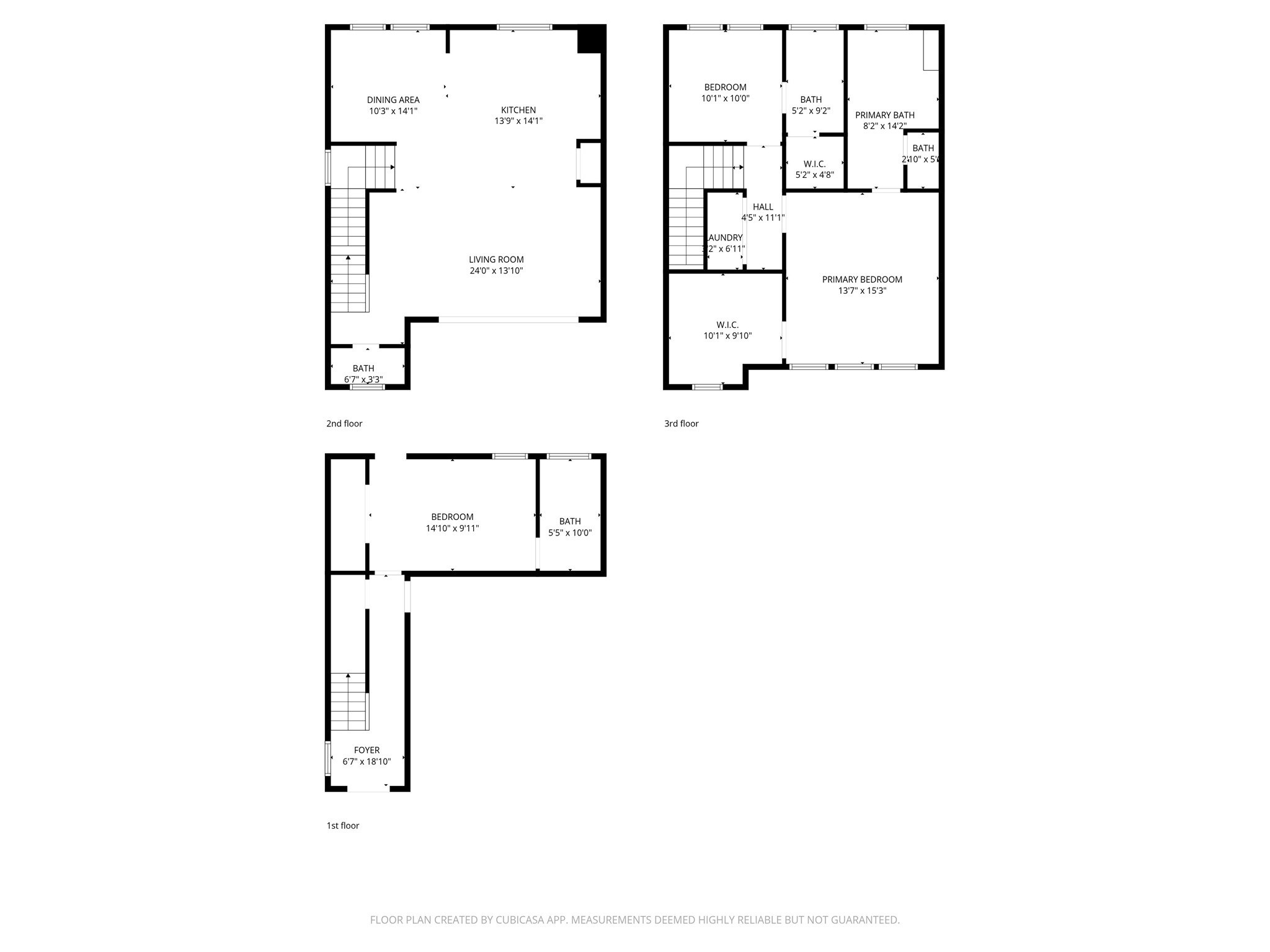 4804 Elysian Street, Unit B Houston, TX 77009 - Photo 49 of 49 a picture of floor plan