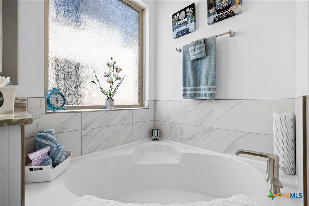 3009 Sage Ranch Drive Leander, TX 78641 - Photo 30 of 43 a bathroom with a bathtub and a sink