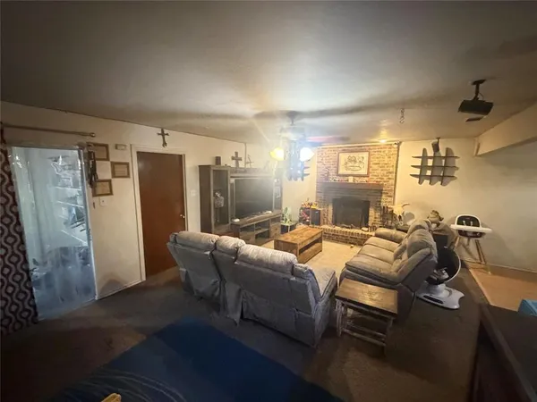 a bed room with a bed and a couch