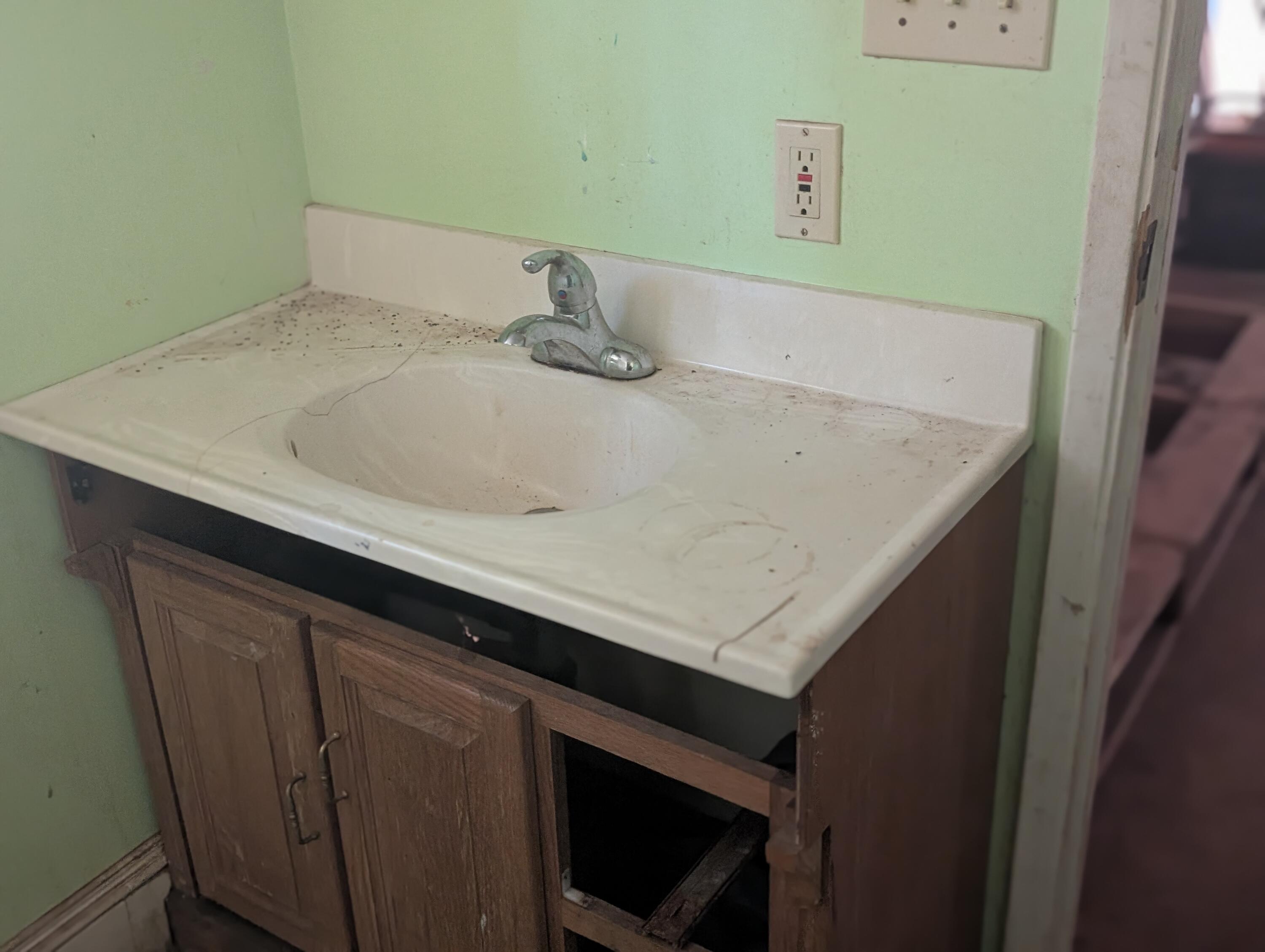 211 Goa Way Lewiston, CA 96052 - Photo 34 of 44 a bathroom with a sink and a mirror