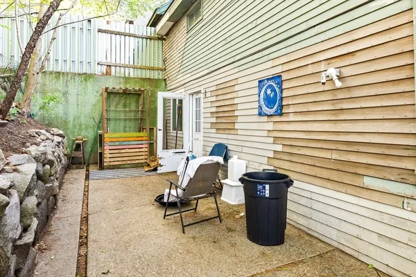 an aerial view of residential house with outdoor space
