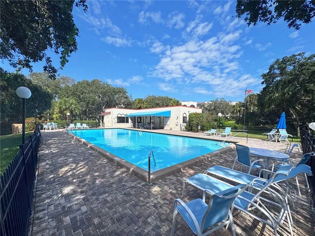 a view of outdoor space yard and swimming pool