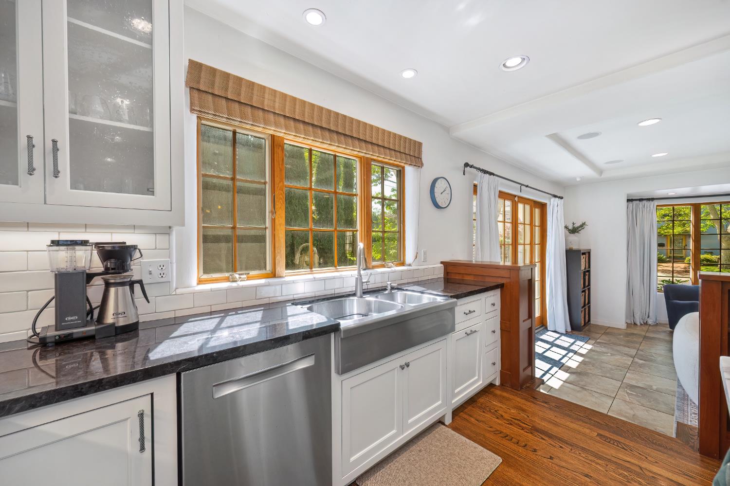 3501 Cutter Way Sacramento, CA 95818 - Photo 17 of 89 a kitchen with granite countertop a sink and a window